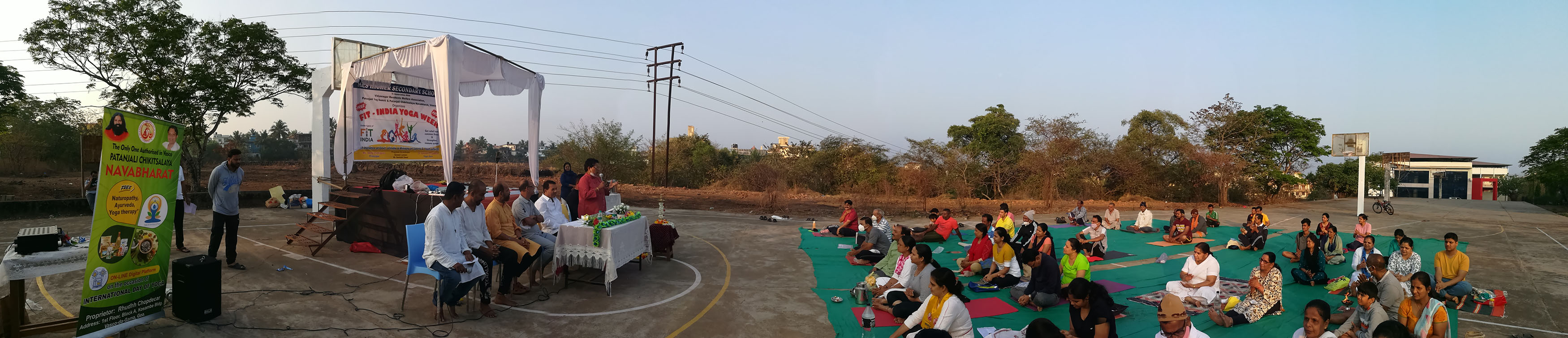 Participants of last day of yoga session.